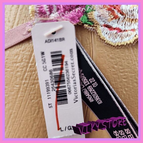 NWT Victoria's Secret Very Sexy Embroidered Bikini: Allure in Large! NWT - Picture 6 of 6